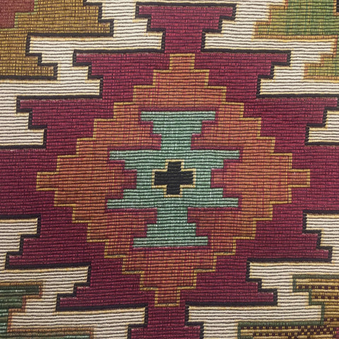 Tapestry:  Caravan II - Maroon Multi Greens