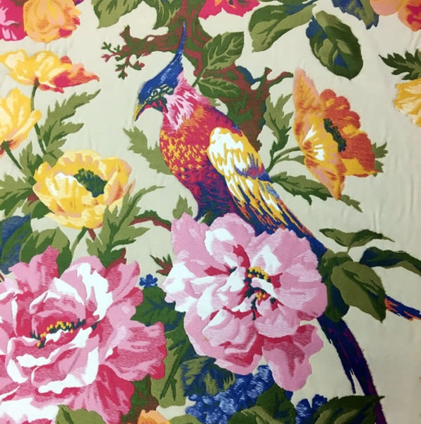 Tapestry: Kew Gardens - Multi Roses on Ivory